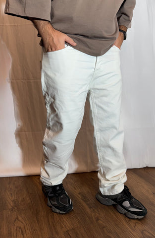 JEANS BAGGY WHITE