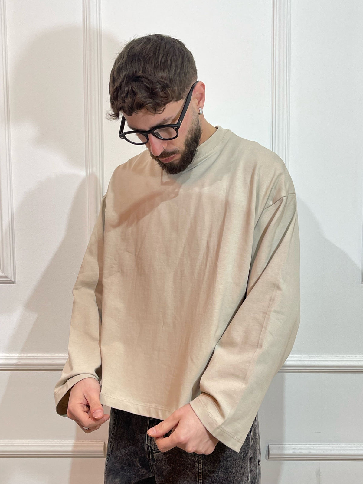 MAGLIA OVERSIZE MANICA LUNGA