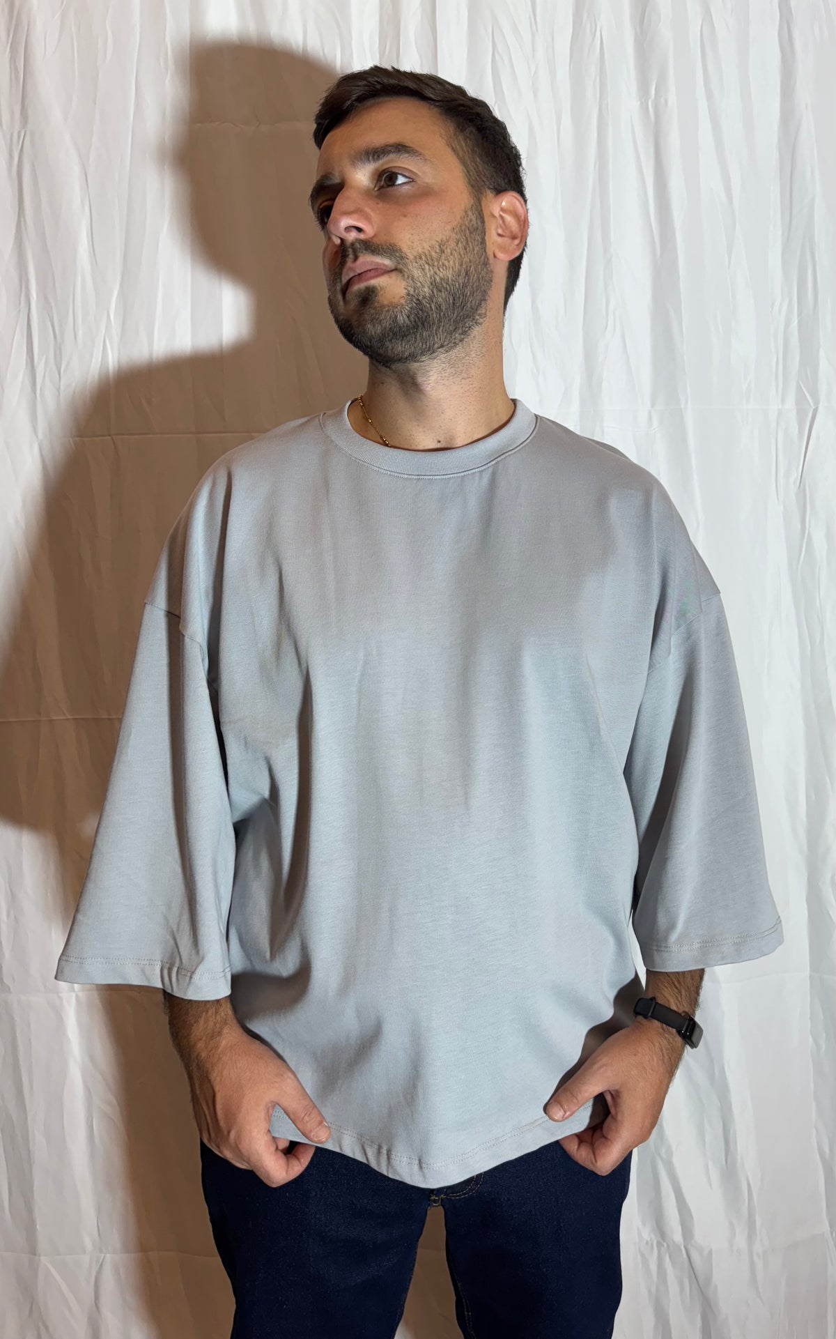 T-SHIRT CROPPED GRIGIA