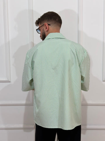 CAMICIA MILLE RIGHE VERDE
