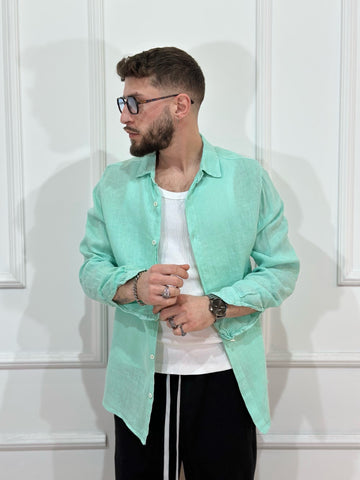 CAMICIA LINO MENTA