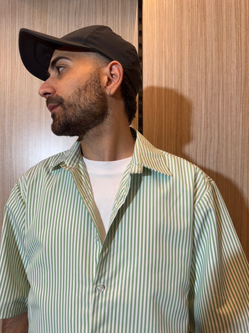 CAMICIA MILLE RIGHE VERDE
