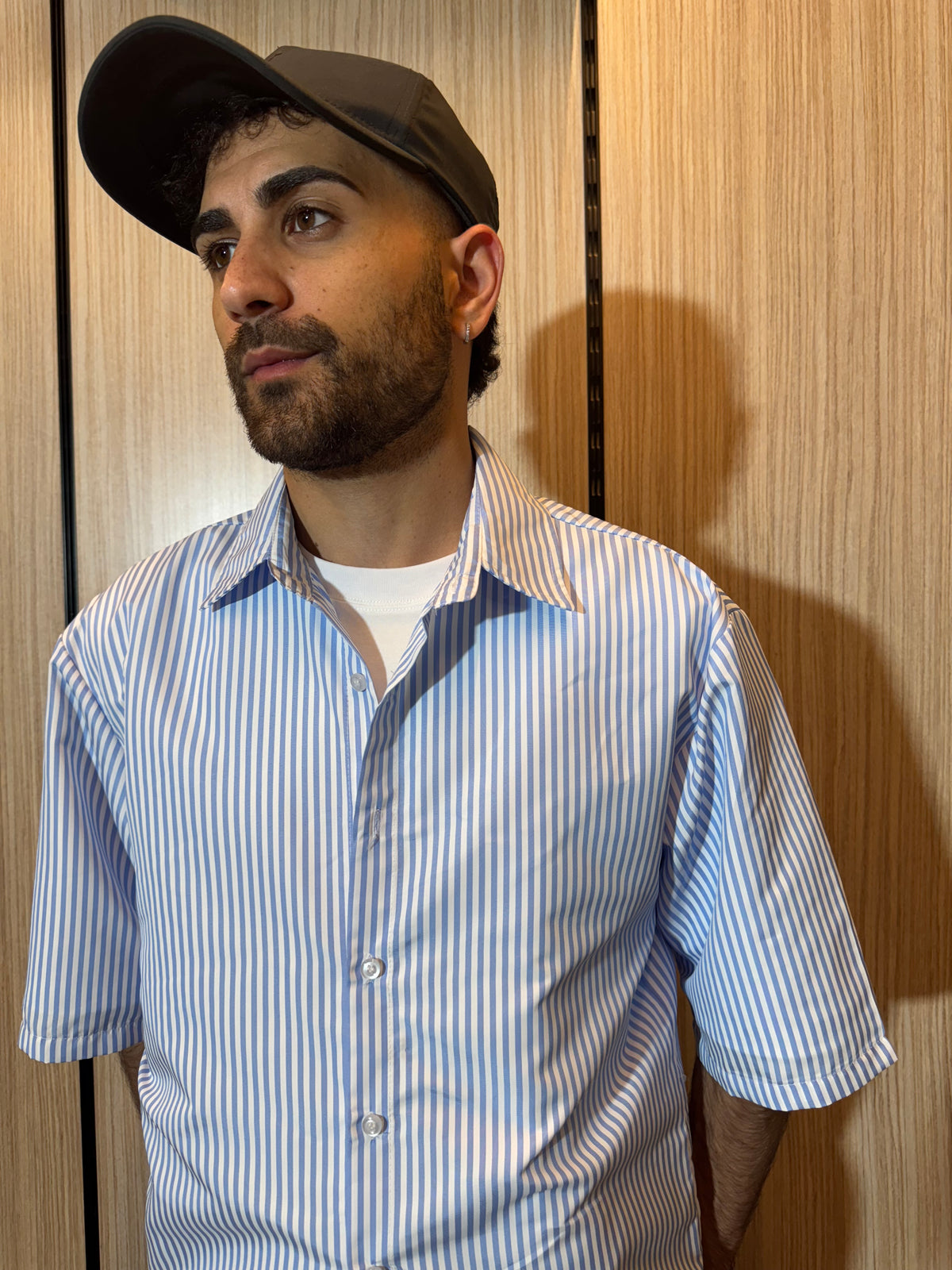 CAMICIA MILLE RIGHE BLU
