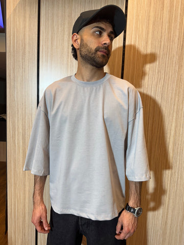 T-SHIRT CROPPED GRIGIA