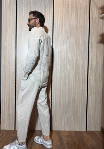 PANTALACCIO LINO BEIGE