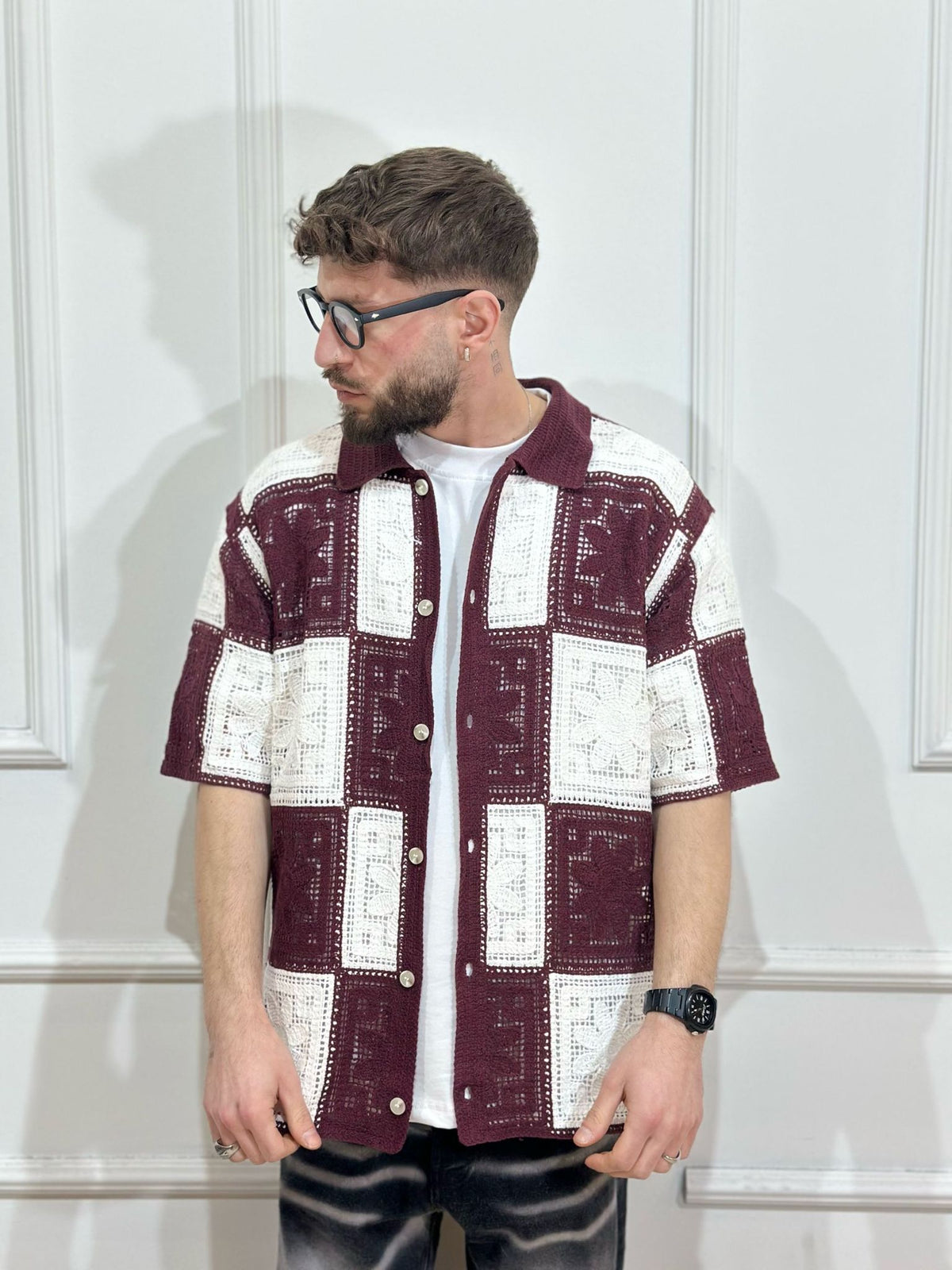 CAMICIA TRAFORATA